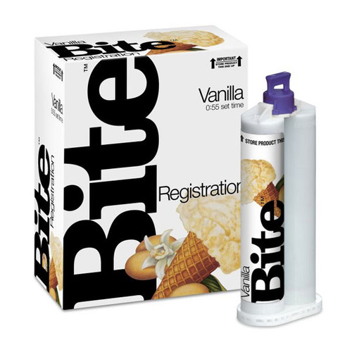 Bite, VPS Registration Material - Vanilla Fast Set, 2 x 48 ml Cartridges & 10