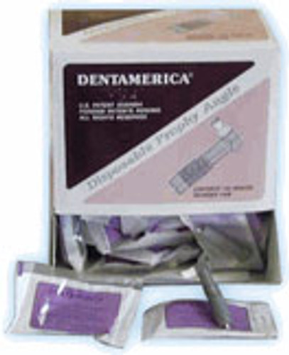 DentAmerica Disposable Plastic Prophy Angle with Medium Soft Cup, box of 144