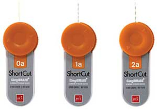 GingiBraid ShortCut 2A #2 medium braided yarn retraction cord with aluminum