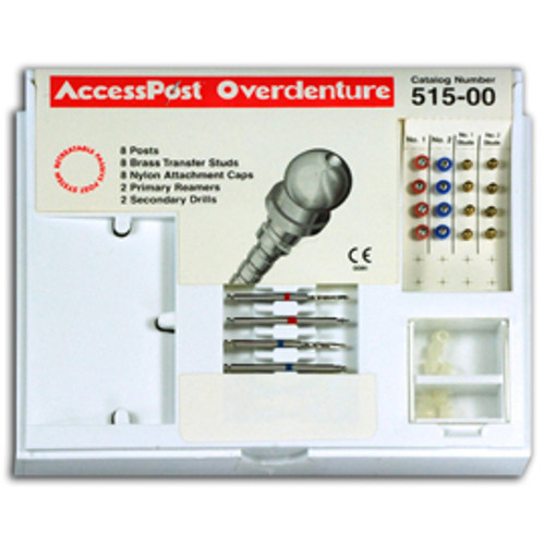 AccessPost Overdenture Indirect Introductory Kit: 8 Passive Retreatable