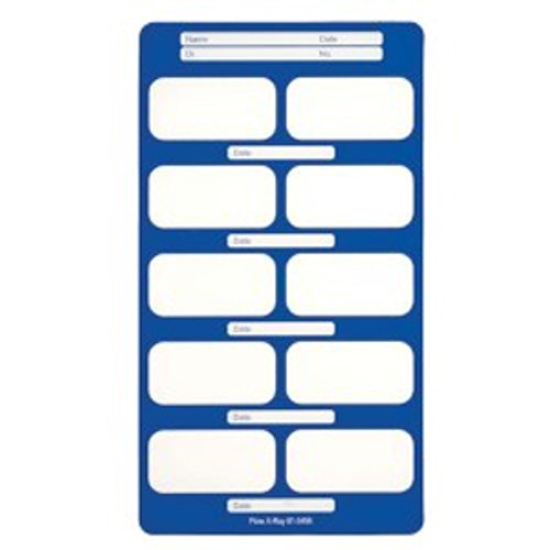 Perfect Pocket Film Mounts Vinyl/Blue 10 Window Bite Wing, Size 3, box of 100
