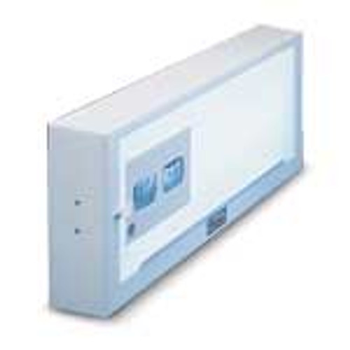 Slimline Illuminator, Steel construction with a white enamel finish, Desk