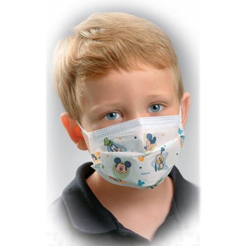 Halyard Child's Face Mask Ages 4-12, Disney - Earloop Style, 75/Bx. Soft