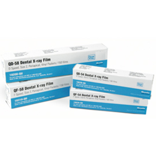House Brand #2 D-58 Speed D Periapical X-Ray Film in a 1-Film Vinyl Packet, 150/Box