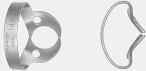 Hu-Friedy Satin Steel #W14A Wingless Downward Sloped Jaws for Large, Partially