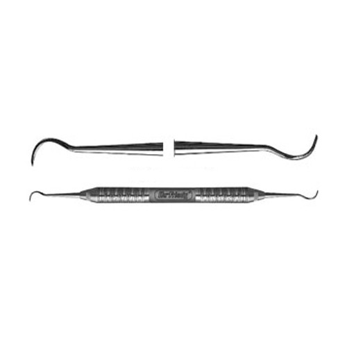 Hu-Friedy #8 double end Wiland carver with #6 Satin Steel Handle