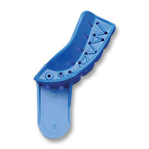 Tray-Aways #8 Perforated Upper Left/ Lower Right Quadrant Blue Plastic