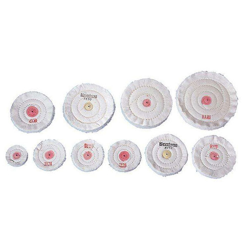 Keystone Muslin Buffs, 4' x 42 ply, Pack of 12 buffs