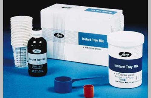 Instant Tray Mix 600 Gm. WHITE Powder Only, Self-Curing Custom Tray Acrylic
