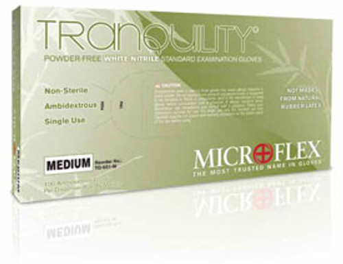 Tranquility Nitrile gloves: LARGE Non-Sterile, Powder-Free, Textured