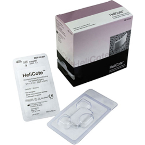 HeliCote Collagen Wound Dressing, 0.75' x 1.5' (1.9 cm x 3.8 cm), 10/Bx