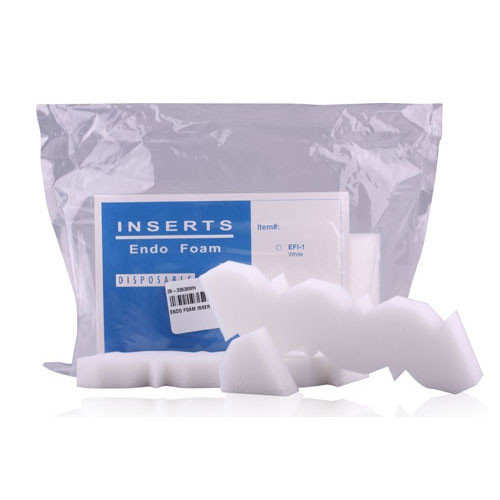 Plasdent White Disposable Endo Foam Inserts, Triangle Shaped, Fits most endo
