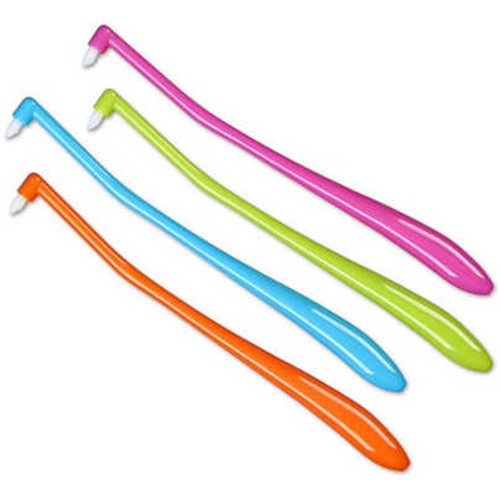 Plasdent End-Tufted Specialty Brush, Assorted Colors 48/Pk. Pinpoint small