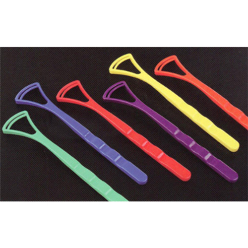 Plasdent Plastic Tongue Cleaners, Assorted Colors 48/Pk