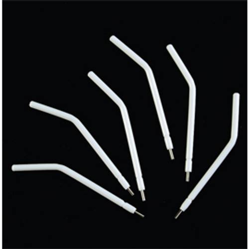 AcuTips Disposable Universal Air/Water Syringe Tips, 3-Way White Plastic
