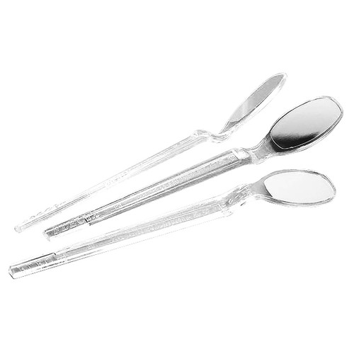 Flecta Disposable Mouth Mirrors 200/Bx. Elongated mirror with 40% larger