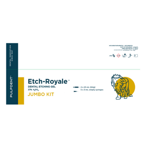 Etch Royale Jumbo Kit Etch 37% Phosphoric Acid Gel, 2 x 25mL syringes gel