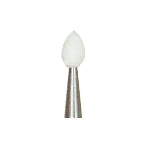 Dura-White FL1 flame HP (handpiece), 12/pk, aluminum oxide finishing stones