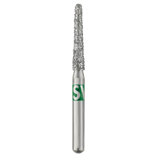 Piranha Diamonds FG #856.016 SS (Short Shank) Coarse Grit, Round End Taper