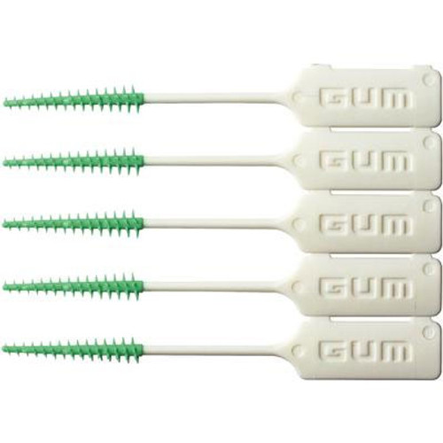 GUM Soft-Picks Original, Green 72 Pk/Bx. Tapered design with flexible and soft