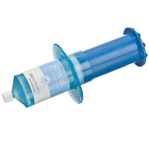 Ultradent EDTA 18% root canal chelating agent, 30 ml IndiSpense Syringe. EDTA