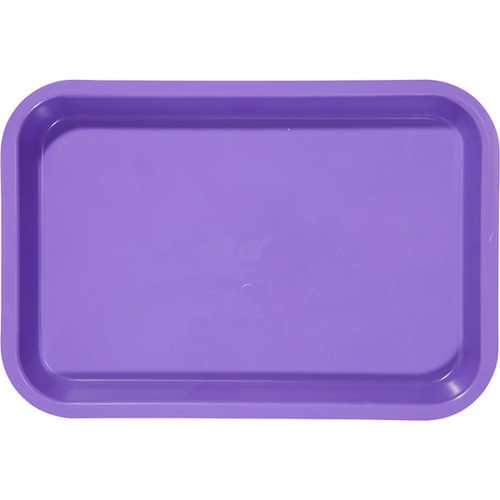 Zirc 9-3/8' x 6-3/8' x 7/8' Neon Purple Mini Setup Tray - F Size, Flat