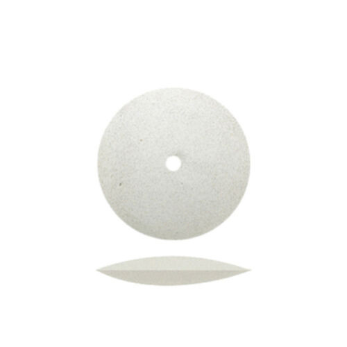 Rubber Wheels 5/8", White Flexies Knife Edge, 100/Box