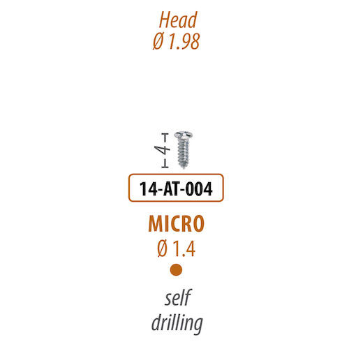 Screws and Tacks 1.4 mm x 4 mm, Micro Auto-Screw