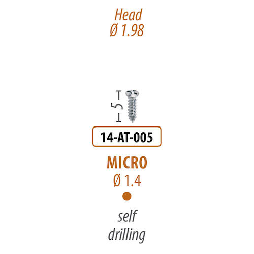 Screws and Tacks 1.4 mm x 5 mm, Micro Auto-Screw