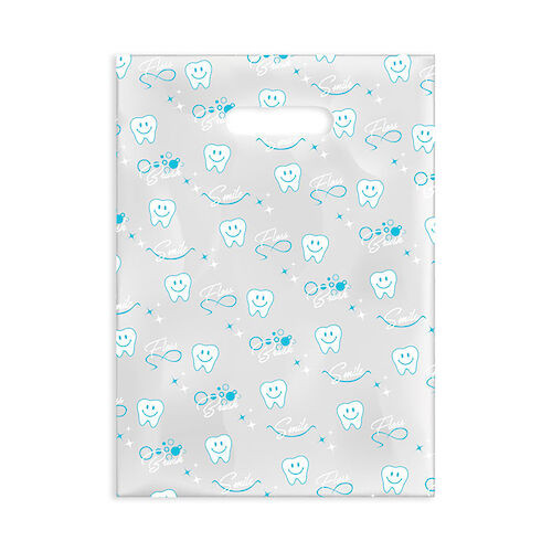 Specialty Scatter Bags Smile Brush Floss, 7.5" x 10", 100/Pkg.