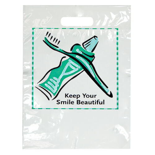 Specialty Scatter Bags Bag, 2 Color Tooth Supply, 9" x 13", 100/Bag