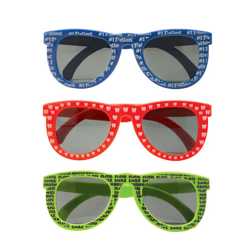 Sherman Kids Sunglasses Kids Dental Themed Sunglasses, 2.25" x 6", S71044, 24/Pkg