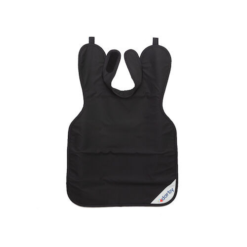Adult Style 24 X-Ray Aprons Black, 0.3 mm Vinyl, w/ collar