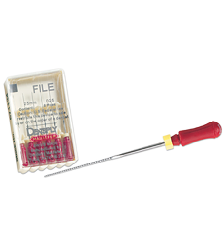 Dentsply K-Files 25mm, 6/Pack, Assorted #15-40