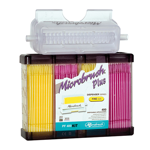 MicroBrush Plus with Dispenser and Fine Assorted 400 Brushes