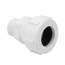 1" Spears PVC Male Compression Adapter EPDM COMP x MIPT (S130E10