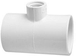 5" x 2-1/2" Sch 40 PVC Reducing Tee - Soc x Fpt 402-487 ...