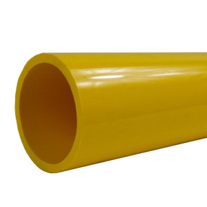 1" Yellow Sch 40 Furniture Grade Pipe - 5ft (FF-5FT-010-YELLOW)