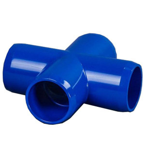 Blue 1-1/4" Furniture Fitting Cross (FF-X-012-BLUE)