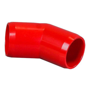 Red 1-1/4" Furniture Fitting 45 Elbow (FF-45-012-RED)