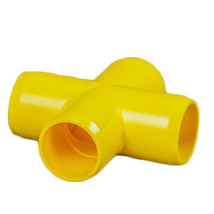Yellow 3/4" Furniture Fitting Cross (FF-X-007-YELLOW)