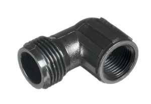 3/4" Male Garden Hose Elbow Fitting x 1/2" Fipt (Marlex) 3/4" Male Garden Hose Elbow Fitting x 1/2" Fipt (Marlex)