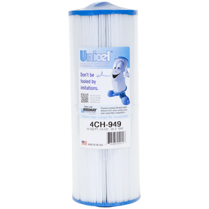 Unicel 4CH-949 4000 Series 13-1/2 in x 4-15/16 in Pleated Filter Cartridge 50 sq.ft.