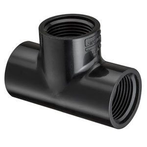 1" Black Sch 40 PVC Tee Fipt 405-010B