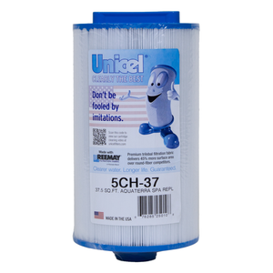 Unicel 5CH-37 5000 Series 9 in x 5-5/16 in Pleated Filter Cartridge 37.5 sq.ft.
