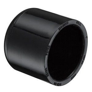 4" Black Sch 40 PVC Cap - Socket 447-040B