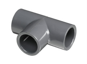 3/8" Tee Slip x Slip x Slip PVC Fittings Schedule 80