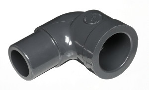 1 1/2" 90° Degree Street Elbow PVC Fitting Spig x Slip Schedule 80