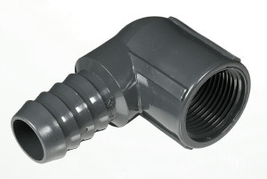 1 1/2" x 1" 90° Reducing Elbow Insert Fitting 1 1/2" x 1" 90° Reducing Elbow Insert Fitting