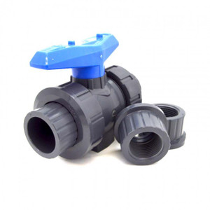 1" Flui-PRO Series 2 PVC True Union Ball Valve - Socket & Threaded Ends (FP-TUBV-ST-010) 1" Flui-PRO Series 2 PVC True Union Ball Valve - Socket & Threaded Ends (FP-TUBV-ST-010)